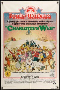 8p162 CHARLOTTE'S WEB 1sh R74 E.B. White's farm animal cartoon classic!