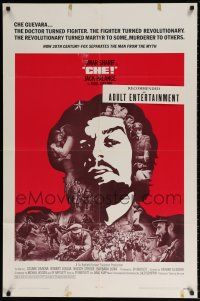 8p165 CHE int'l 1sh '69 art of Omar Sharif as Guevara, Jack Palance as Fidel Castro!