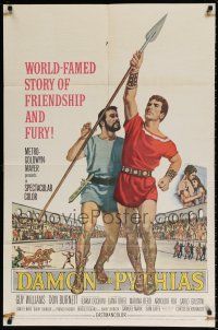 8p202 DAMON & PYTHIAS 1sh '62 Il Tiranno di Siracusa, world-famed story of friendship and fury!