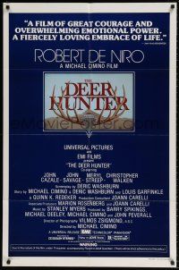 8p225 DEER HUNTER 1sh '78 directed by Michael Cimino, Robert De Niro, Jezierski artwork!