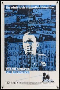 8p229 DETECTIVE 1sh '68 Frank Sinatra as gritty New York City cop, an adult look at police!
