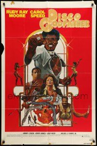 8p237 DISCO GODFATHER 1sh '79 great artwork of Rudy Ray Moore by Dante!