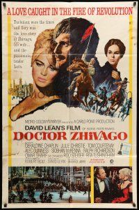 8p241 DOCTOR ZHIVAGO 1sh '65 Omar Sharif, Julie Christie, David Lean English epic!