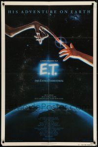 8p255 E.T. THE EXTRA TERRESTRIAL NSS style 1sh '82 Steven Spielberg classic, John Alvin art!