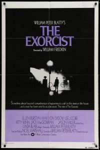 8p276 EXORCIST int'l 1sh '74 William Friedkin horror classic, William Peter Blatty!
