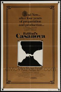8p286 FELLINI'S CASANOVA 1sh '77 Il Casanova di Federico Fellini, completely different sexy art!