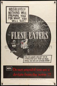 8p303 FLESH EATERS 1sh '64 Absolutely nothing will prepare you for what you will see!