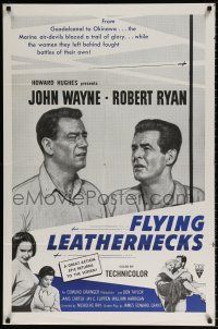 8p310 FLYING LEATHERNECKS military 1sh R60s pilot John Wayne, cool airplane images, Howard Hughes!