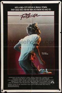 8p312 FOOTLOOSE 1sh '84 competitive dancer Kevin Bacon has the music on his side!
