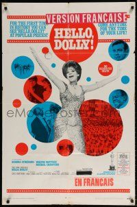 8p409 HELLO DOLLY 1sh '70 Barbra Streisand & Matthau for the first time at popular prices!