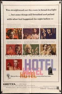 8p446 HOTEL 1sh '67 from Arthur Hailey's novel, Rod Taylor, Catherine Spaak, Karl Malden