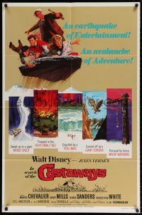 8p479 IN SEARCH OF THE CASTAWAYS 1sh R78 Jules Verne, Hayley Mills in an avalanche of adventure!