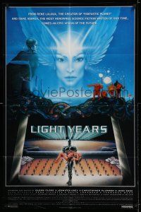 8p583 LIGHT YEARS 1sh '86 Rene Laloux & Harvey Weinstein's Gandahar, written by Isaac Asimov!