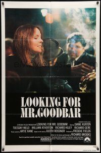 8p596 LOOKING FOR MR. GOODBAR 1sh '77 close up of Diane Keaton, directed by Richard Brooks!