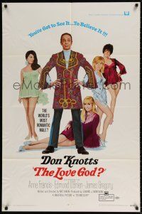 8p608 LOVE GOD 1sh '69 Don Knotts is the world's most romantic male with sexy babes!