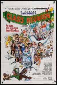 8p689 NATIONAL LAMPOON'S CLASS REUNION 1sh '82 from people who brought you Animal House, wacky art