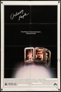 8p713 ORDINARY PEOPLE 1sh '80 Donald Sutherland, Mary Tyler Moore, directed by Robert Redford!
