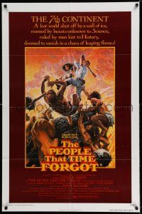 8p719 PEOPLE THAT TIME FORGOT 1sh '77 Edgar Rice Burroughs, a lost continent shut off by ice!