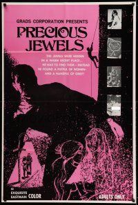 8p739 PRECIOUS JEWELS 1sh '69 a fistful of sexy women & a handful of grief!