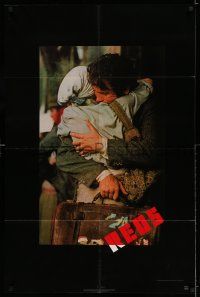 8p761 REDS 1sh '81 Warren Beatty as John Reed & Diane Keaton in Russia!