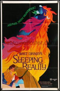 8p837 SLEEPING BEAUTY style A 1sh R79 Walt Disney cartoon fairy tale fantasy classic!