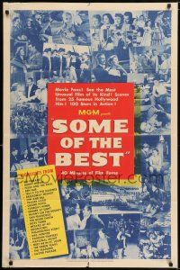 8p843 SOME OF THE BEST 1sh '49 scenes from top MGM movies from 1924 to 1948, top stars pictured!
