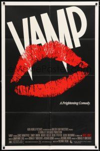 8p956 VAMP 1sh '86 great kissing vampire lips image, the first kiss could be your last!