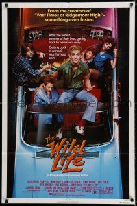 8p976 WILD LIFE 1sh '84 Lea Thompson, Christopher Penn, cool convertible!