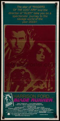 8r665 BLADE RUNNER Aust daybill '82 Ridley Scott sci-fi classic, Harrison Ford, Sean Young