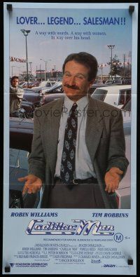 8r682 CADILLAC MAN Aust daybill '90 Robin Williams as car salesman, Tim Robbins with rifle!
