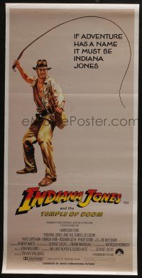 8r804 INDIANA JONES & THE TEMPLE OF DOOM Aust whip style daybill '84 art of Harrison Ford with whip!