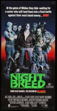 8r863 NIGHTBREED Aust daybill '90 Clive Barker, David Cronenberg, Craig Sheffer