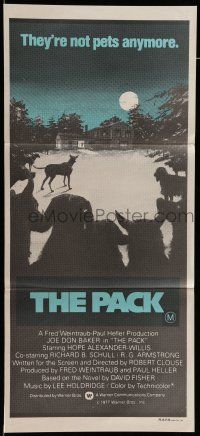 8r874 PACK Aust daybill '77 cool silhouette art of rabid dogs, they're not pets anymore!