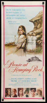 8r877 PICNIC AT HANGING ROCK Aust daybill '75 Peter Weir classic about vanishing schoolgirls!