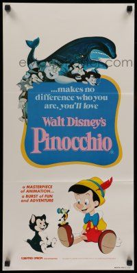 8r878 PINOCCHIO Aust daybill R82 Disney classic cartoon about a wooden boy who wants to be real!