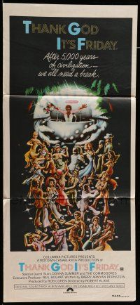 8r965 THANK GOD IT'S FRIDAY Aust daybill '78 Donna Summer, Jeff Goldblum, Kanarek & Lamk disco art