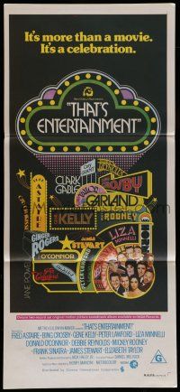 8r966 THAT'S ENTERTAINMENT Aust daybill '74 classic MGM Hollywood scenes, it's a celebration!
