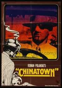 8r533 CHINATOWN German '74 Polanski, Jack Nicholson smoking with bandaged nose & driving car!