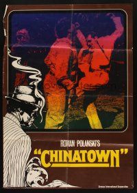 8r534 CHINATOWN German '74 Roman Polanski, great image of Jack Nicholson not fighting fair!