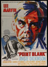 8r604 POINT BLANK German '67 different art of Lee Marvin & Angie Dickinson by Hans Braun!