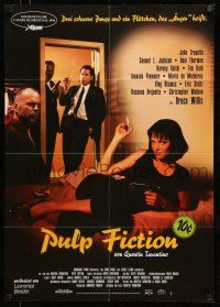 8r606 PULP FICTION German '94 Quentin Tarantino, sexy Uma Thurman smoking in bed plus top cast!