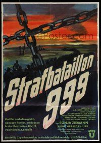 8r607 PUNISHMENT BATTALION German '60 Straftbataillon 999, artwork of WWII soldiers & chains!