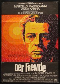 8r625 STRANGER German '68 Luchino Visconti's Lo Straniero, mosaic art of Marcello Mastroianni!