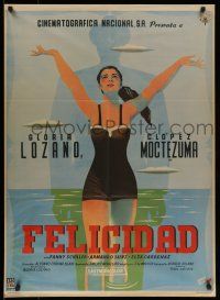 8r350 HAPPINESS Mexican poster '57 Alfonso Corona Blake's Felicidad