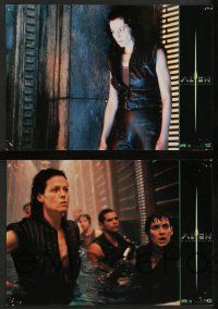 8r202 ALIEN RESURRECTION 9 French LCs '97 images of Sigourney Weaver, Winona Ryder, Ron Perlman!