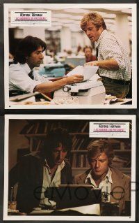 8r286 ALL THE PRESIDENT'S MEN 6 French LCs '76 Hoffman & Redford as Woodward & Bernstein!