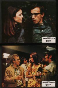 8r222 ANNIE HALL 8 French LCs '77 Woody Allen, Diane Keaton & Shelley Duvall, a nervous romance!