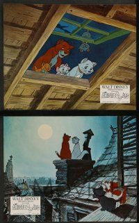 8r203 ARISTOCATS 9 style B French LCs '71 Walt Disney feline jazz musical cartoon images!