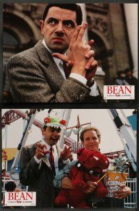8r229 BEAN 8 French LCs '97 Peter MacNicol, Rowan Atkinson is Mr. Bean in Hollywood!