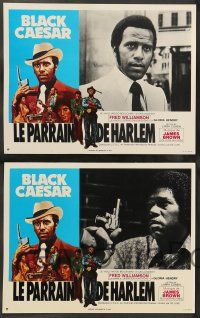 8r164 BLACK CAESAR 12 French LCs '73 Fred Williamson, Godfather of Harlem border art by Akimoto!